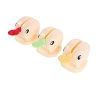 LRXIYODE Toothpaste Tube Toothpaste Stand Holder Elephant Shape 3pcs Squeezer with Strong Suction Cup Base Plastic Rolling Versatile Tube Compatibility for Bathroom Decor for Creams