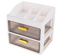 LRXIYODE Transparent Plastic Cosmetic Organizer Box with Smooth Multifunctional Makeup Storage Container for Desktop Bedroom Bathroom Office Dormitory Use