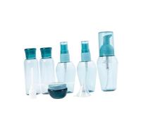 LRXIYODE Travel Cosmetic Bottles Set Portable Lotion Dispensing Bottles Blue Leak-proof Travel Containers for Carrying Perfume and Skincare for Business Trips and Holidays