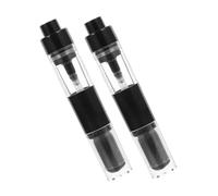 LRXIYODE Travel Makeup Brushes 2Pcs Pressed Powder Spray Applicator Brush 14.5Cm Reusable Multifunctional Plastic Artificial Fiber Stylish Bottle Design for The Go Makeup Application