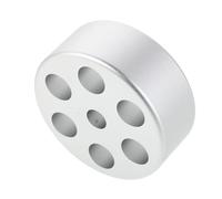 LRXIYODE Turntable Record Weight Stabilizer Silver Heavy-duty Aluminum Alloy Vinyl Weight Plate for Dj and Vinyl Playback, Low-profile Disc Clamp with Anti-resonance Dampener for Turntables