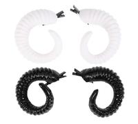 LRXIYODE Two Pairs Sheep Horn Bobby Pins Fancy Unique Plastic Hair Accessories Lightweight Grab Attention Random Colour for Weddings and DIY Hair Ornament