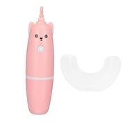 LRXIYODE U Shaped Electric Childrens Toothbrush Pink Soft Bristles Mouth Care Teeth Brush Household Oral Cleaning Tool Protects Teeth Enamel Healthy Growth