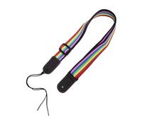 LRXIYODE Ukulele Strap Woven Guitar Strap for Beginners Practice Hawaiian Inspired Rainbow Pattern for Concert Live Performances