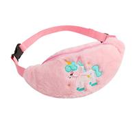 LRXIYODE Unicorn Plush Waist Bag for Soft Fuzzy Fanny Pack with Wide Strap Crossbody Chest Bag for Everyday Use Gifts
