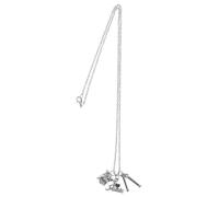 LRXIYODE Unique Drum Set Necklace Music Lover Jewelry Music Symbol Pendant for Men Women Fashion Drumstick Necklace for Drummers