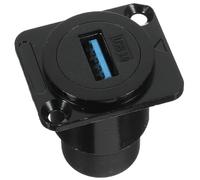 LRXIYODE USB 3.0 Panel Mount Connector Female to Female Pass through Adapter for Data Transfer Front and Rear Panel Fixed USB Extension Coupler for Computer Accessories