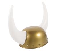 LRXIYODE Viking Helmet Hat with Brown Ox Horns Decorative Festival Party Role Playing Cosplay Headwear for Adults and Boys and Girls