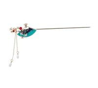 LRXIYODE Vintage Fan Shaped Hair Stick Lightweight Asian Hair Chopsticks Elegant Traditional Bridal Hairpin for Women Bridesmaids Stylish Updo Holder