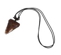 LRXIYODE Vintage Handmade Resin Pendant Necklace for Men Cool Tribal Shark Proper Beach Chain for Surfing and Everyday Fashion Jewelry