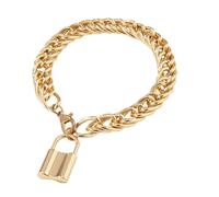 LRXIYODE Vintage Lock Pendant Metal Anklet Fashion Foot Jewelry Ankle Chain for Women Small Chain and Thick Design for Summer Beach Outfits