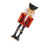 LRXIYODE Vintage Nutcracker Soldier Brooch Pin Decorative Lapel Accessory with Intricate Craftsmanship and Vibrant Design for Womens Clothing and Party Wear