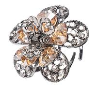 LRXIYODE Vintage Rhinestone Flower Hair Claw Clip for Decorative Small Hair Jaw Clip Comfortable and Lightweight Design for Everyday Use and Special Occasions