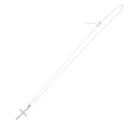 LRXIYODE Vintage Zircon Inlaid Cross Pendant Necklace Unisex Choker with Twisted Chain Minimalist Religious Jewelry for Women and Party Favor Accessory