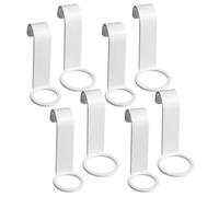 LRXIYODE Wall Bottle Holder 8pcs Shower Gel Hooks Abs Multipurpose Hooks for Kitchen and Bathroom Storage