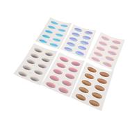 LRXIYODE Waterproof Eyeshadow Stickers 6 Sheets 20.8X14.8Cm Natural 3D Gradient Effect Paper Makeup Tape Busy Individuals Summer Activities Festival Eye Decoration Party Accessories