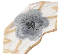 LRXIYODE Wide Tulle Embroidery Headband for Women Boho Floral Hair Accessory with Elegant Design Comfortable Fit for Face Washing and Daily Wear Stylish Valentine Flower Hairband