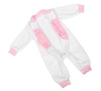 LRXIYODE Winter Jumpsuit White Rabbit Costume Soft Fleece Snowsuit Unisex Sleepsuit Cozy and Sturdy Fabric for Sensitive Skin