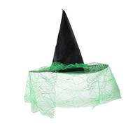 LRXIYODE Witch Hat with Mesh Veil Comfortable Wide Brim Accessory for Halloween Costume Parties Lightweight and Durable Cosplay Headwear for Enchanting Looks