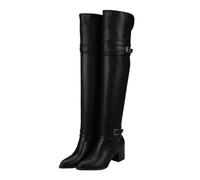LRXIYODE Woman Thick Heel Over-the-knee Boots Autumn Winter Long High Heel Footwear for Cold Weather with Anti-skid Wear-resistant Sole and Comfortable Breathable Material