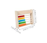 LRXIYODE Wooden Abacus Counting with Number Cards for Retro Arithmetic Abacus Preschool Learning to Enhance Math Skills and Calculation Accuracy Educational Montessori Tool for Boys