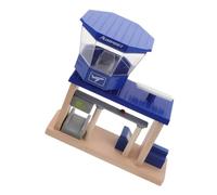 LRXIYODE Wooden Airplane Station for Interactive Role Play Set with Safe Materials Early Educational Airport Track Accessories Enhancing Fine Motor Skills and Creativity for Preschoolers