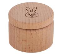 LRXIYODE Wooden Baby Tooth Organizer Box for Kids with Keepsake Storage, Beech Wood Baby Tooth Case Suitable for Memory Keepsake and Hair Collection