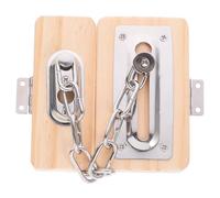 LRXIYODE Wooden Busy Board with Door and Key Educational Sensory Activity for Portable Montessori Tool for Boys and Development