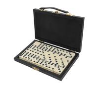 LRXIYODE Wooden Dominoes with Vintage Box Entertainment Game for Family Fun and Travel Educational Blocks for Learning Math and Recreational Play