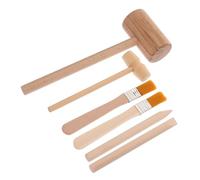 LRXIYODE Wooden Excavation Tool Set Small Hammer Brush Educational Digging Kit for Boys Enhancing Creativity and Hand Eye Coordination