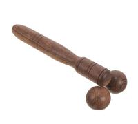 LRXIYODE Wooden Facial Massager Roller 2-rollers Face Massage Tool Lightweight Wenge Wood Face Roller for Skin Care and Eye Care Massage at Home