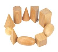 LRXIYODE Wooden Geometric Shape Sorter for Fun Early Educational Building Blocks for Boys Khaki Color Develops Cognitive Skills Hand Eye Coordination