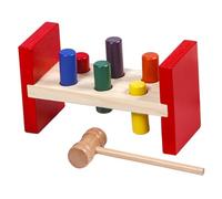 LRXIYODE Wooden Hammer for Educational Peg Hammer Game Early Learning for Developing Hand-eye Coordination and Arm Muscle Strengthening Safe and Smooth Surface