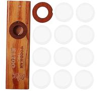 LRXIYODE Wooden Kazoo Flute with Spare Membranes Easy to Learn Musical Instrument Partner for Ukulele Guitar Beginners Adults Portable and Replaceable Membrane Design