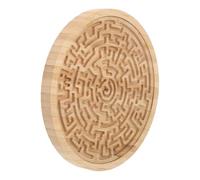 LRXIYODE Wooden Labyrinth Maze Puzzle Board for Bead Maze Game for Early Education Portable Montessori Activity Enhancing Logic Coordination and Social Skills Development