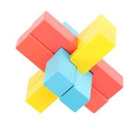 LRXIYODE Wooden Luban Lock Puzzle Sturdy Beech Ming Lock Brain Teaser for Adults Educational Assembling Game to Enhance Concentration and Strategic Thinking Safe Creative Montessori