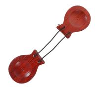 LRXIYODE Wooden Percussion Castanet for Small Finger Castanet Musical Instrument Early Education Rhythm Safe Comfortable Grip