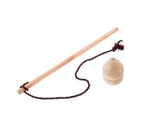 LRXIYODE Wooden Spinning Top with String Handmade Solid Wood Gyro for Outdoor Fitness Exercise Traditional Craftsmanship Hand-carved for Adults