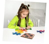 LRXIYODE Wooden Toe Board Game Brain Teaser Montessori Blocks for Elementary Family Fun Educational Strategy Game Enhances Cognitive Skills