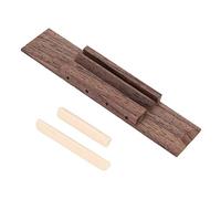 LRXIYODE Wooden Ukulele Bridge Nut Saddle 3-Piece Set Adjustable Replacement for String Instruments Compatible Ukulele Guitar Accessories