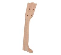 LRXIYODE Wooden Ukulele Neck with Fingerboard for DIY Use at Home, Lightweight and Beige Classical Shape Ukulele Accessory to Stimulate Interest in Handmade Music Instruments