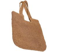 LRXIYODE Woven Summer Tote Bag for Women Large Capacity Beach Handbag Stylish Straw Shoulder Bag for Daily Life Travel and Parties for Birthdays and Special Occasions