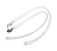 LRXIYODE Yin and Yang Necklaces Couple Set Metal Pendant Necklaces for Boyfriend and Girlfriend Matching Friendship Jewelry Valentine and Wedding