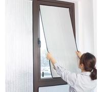 LRYELWA Double-Sided Aluminium Insulation Film,Heat Reflective Film,Total Blackout Window Film,Sun Blocking Anti UV Privacy Glass Tint Panels for Summer,Self-Adhesive (80cm x 100cm)