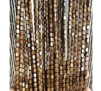 LRYELWA Hanging Bamboo Beaded Curtains String Bead Curtain for Doorways,Wooden Beads Door Curtain Screen,Living Room Partition Decoration,Width x Height (Brown,81 Strands 80cm x 200cm)