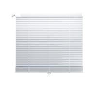 LRYELWA No Drill No Tools Aluminum Venetian Blinds,Cordless Blinds for Windows,Light Filtering Horizontal Shades Treatment Shutters for Home Office Living Room,White,Custom (60cm x 130cm)