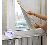 LRYELWA Total Blackout Window Glass Film Double Side Aluminium Insulation Foil Heat Reflective Window Film,for Sun Room Loft Boat Caravan Auto,with Suction Cup,Custom (60cm x 70cm,Yellow)