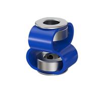 LS D D40L50 8 Font Encoder Coupling Double Loop Couple Flexible Aluminum Alloy 3D Printer Electric Connector(5mmX11mm)