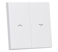 LS double shutter button, matt white (reference: JUNG LS995PWWM)