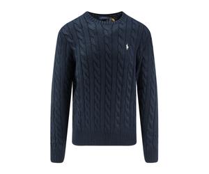 LS Driver CN Long Sleeve Pullover - male - Polo Ralph Lauren - Round-neck Knitwear - Blue - L - Knitwear L